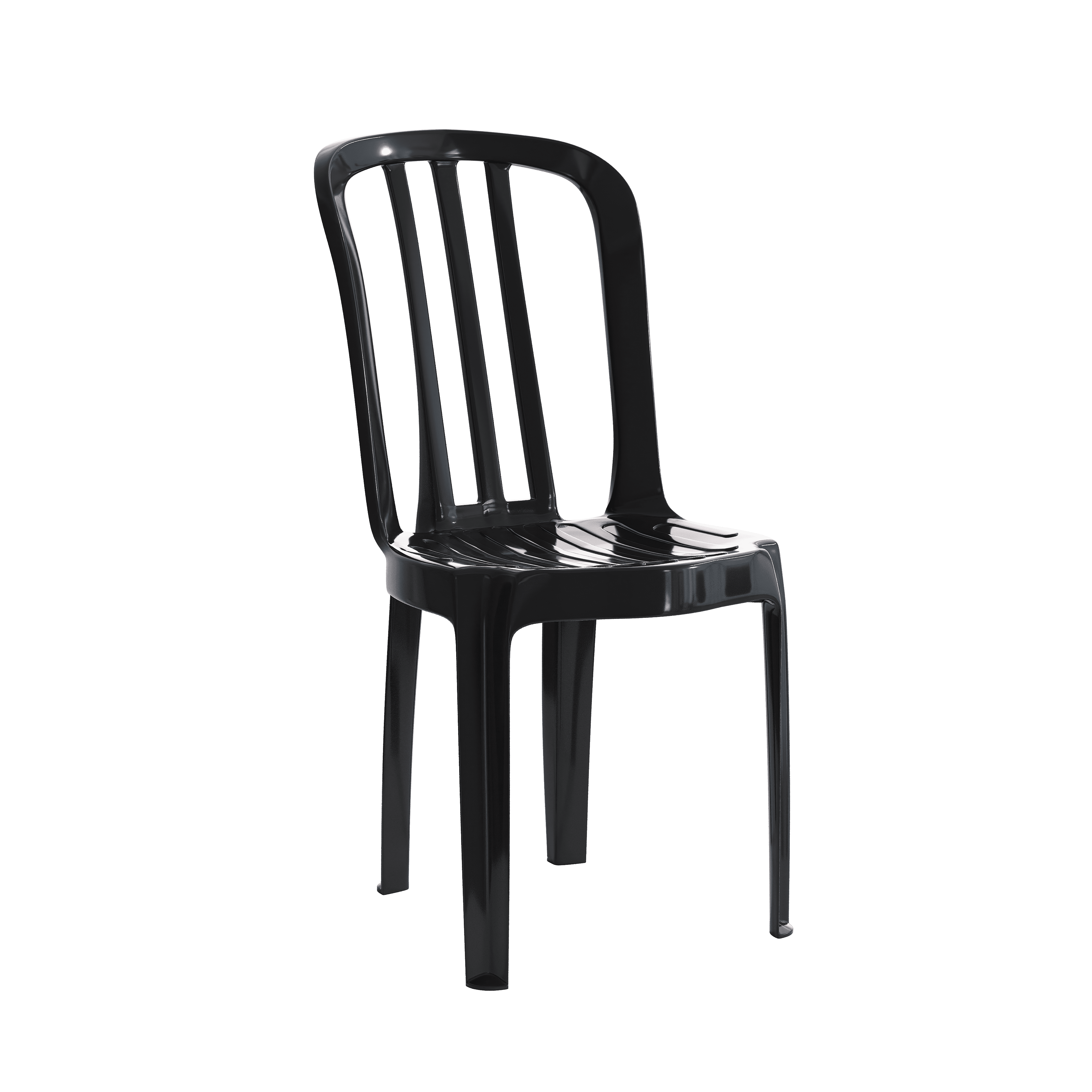 Cadeira de Plástico Bistrô Tedras Preto